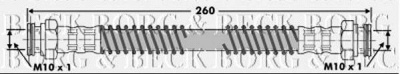 BORG & BECK bbh6644 -  Тормозной шланг